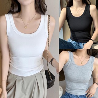 Áo Ba Lỗ Trơn Nữ Có Đệm Ngực, Áo Tank Top Chất Thun Gân Mềm Mát Tôn Dáng, Áo Sát Nách Form Đẹp