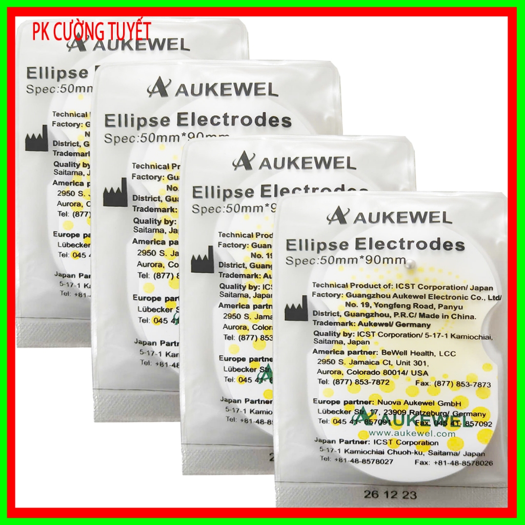 Combo 4 cặp dán miếng mát xa xung điện Aukewel chính hãng -  Dùng cho AK-2000, AK-2000II, AK-2000III