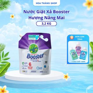  Túi Nước Giặt Xả 2in1 Booster 3,7kg Hươn Nắng Mai Làm Sạch Vết Bẩn Lưu Hương Lâu 