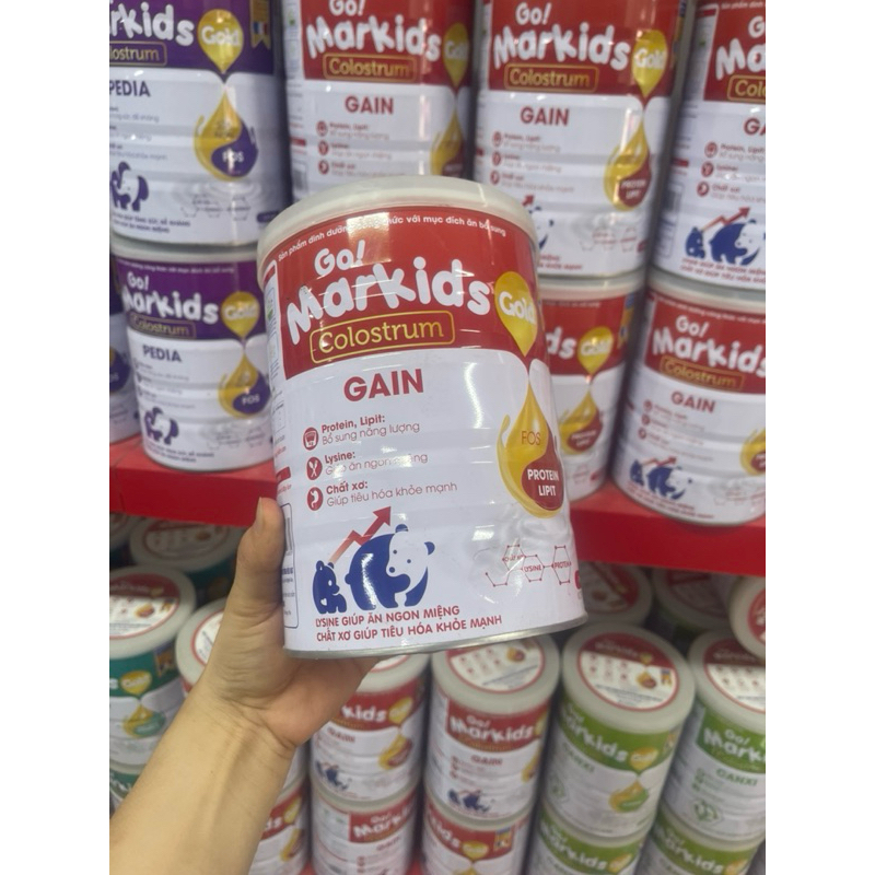 Sữa bột markids Gain lon 900g - màu đỏ