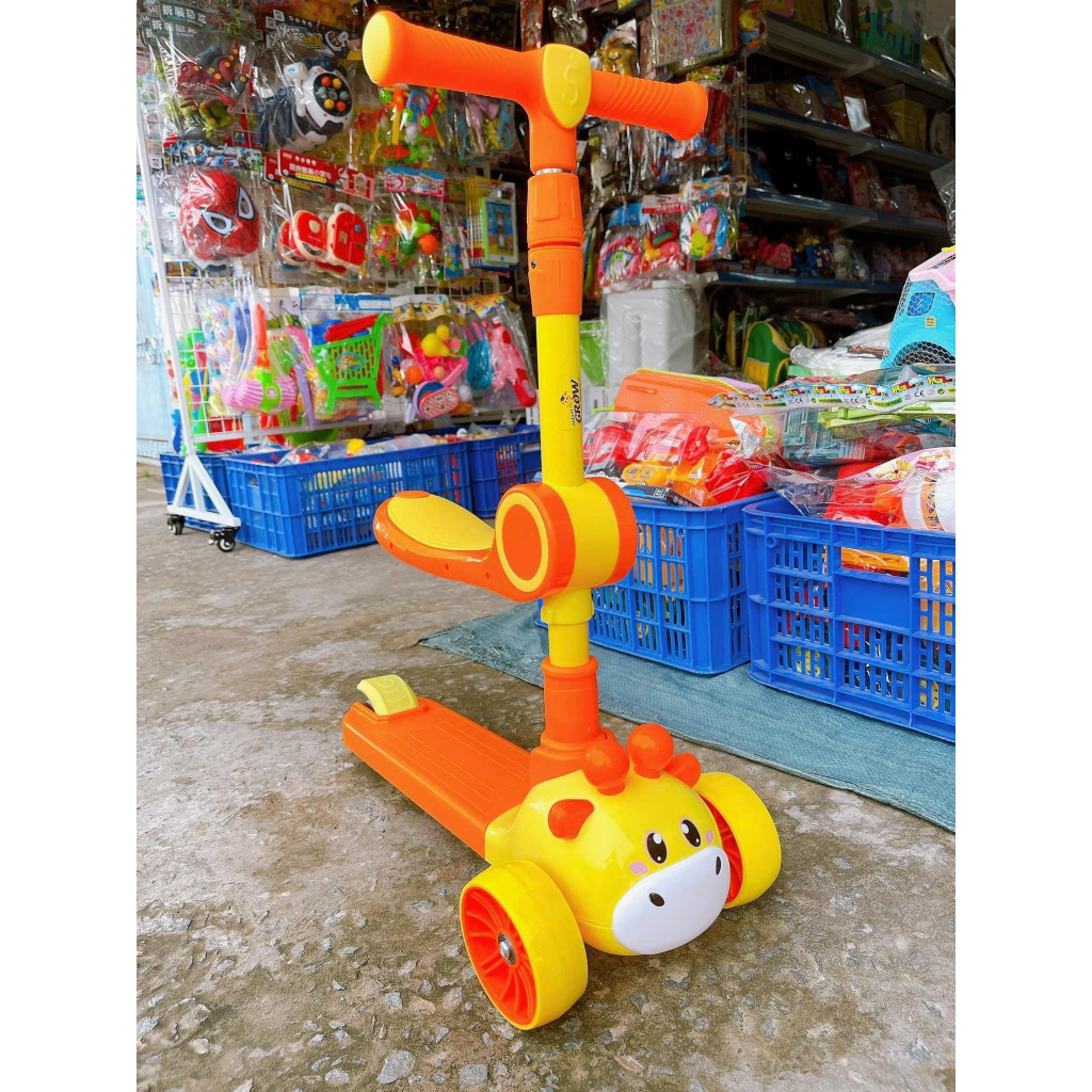 Xe Trượt Scooter 2 Tầng Grow Có Nhạc Đèn Cho Bé