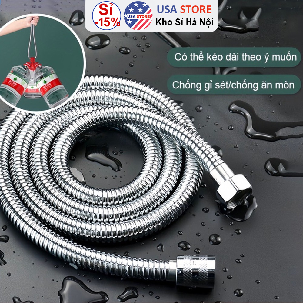 Đường Dây Vòi Tắm Hoa Sen - Vòi Xịt Vệ Sinh Inox Siêu Bền