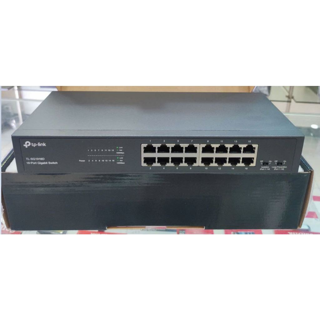 Bộ chia mạng 16 cổng TP-LINK TL-SG1016D (Đen)