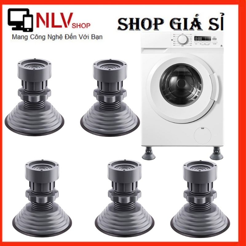 Bộ 4 chân chống rung cho máy giặt tủ lạnh,đế cao su chống rung chống trượt .Bộ 4 Chân Kê Điều Chỉnh#