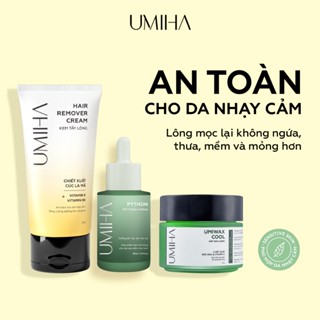 Triệt lông vùng kín UMIHA - Thay cho Máy triệt lông khi triệt lông vùng kín với Mỡ trăn và Kem tẩy lông, Sáp wax lông