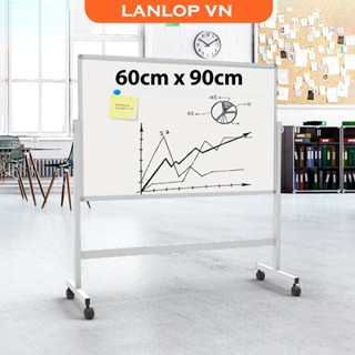 LANLOP bảng trắng 90*60CM Bảng từ Viết Xóa Dễ Dàng, Học Tập và Văn Phòng trắng tặng kèm bút & lau bảng