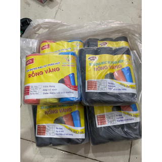Sét 3 cuộn túi đựng rác đen/ màu tự phân huỷ