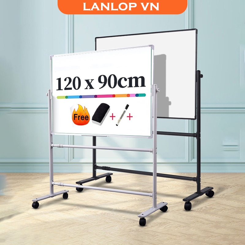 Bảng từ trắng có chân di động 900x600MM nhôm Thích hợp cho lớp học, văn phòng và gia đình