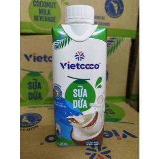 Sữa Dừa  VIETCOCO - Hộp 330ml (date mới) nhiều vitamin khoáng chất, thơm ngon bổ dưỡng