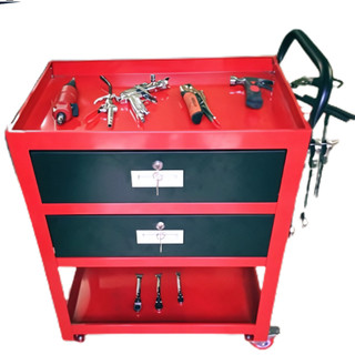 Tủ Đồ Nghề 2 Ngăn Kéo Đen Cao Cấp, Tủ Đồ Nghề Cơ Khí Chịu Tải Nặng, Cứng Cáp