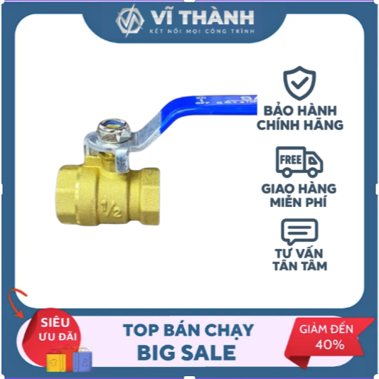 Van bi sano đồng MTAi DN15, DN20, DN25