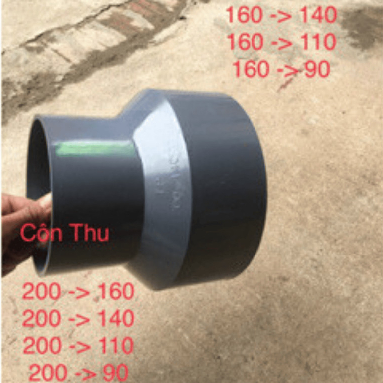 Côn thu  ngoại cỡ 200-160-140-125-110-90 ( Côn thu loại lớn)