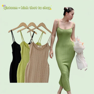 Đầm body khoét eo 2 dây ( Hoả tốc HCM )