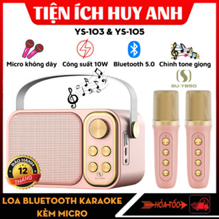 Loa Bluetooth Mini Karaoke Kèm Micro YS-105 và YS-103 -  Bass cực đã tai , Âm thanh siêu hay