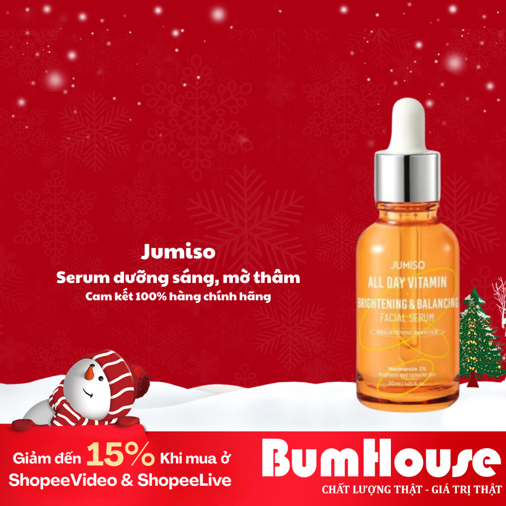 Serum Dưỡng Sáng Mờ Thâm Jumiso All Day Vitamin Brightening & Balancing Serum 30ml
