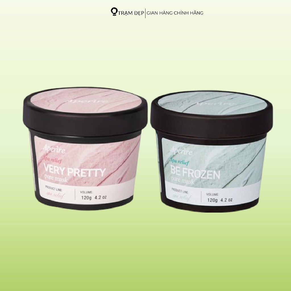 Mặt Nạ Đất Sét Băng Lạnh Nhỏ Lỗ Chân Lông, Giảm Dầu Thừa Aperire Be Frozen Pore Mask (120g/hộp)
