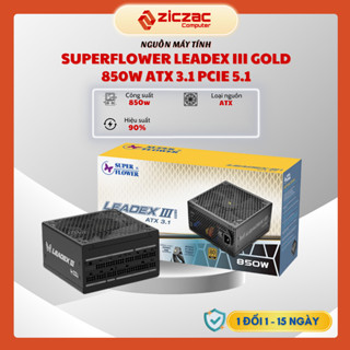 Nguồn máy tính SuperFlower LEADEX III GOLD UP ATX 3.1 850W 80 Plus Gold Black - Bảo hành 60TH