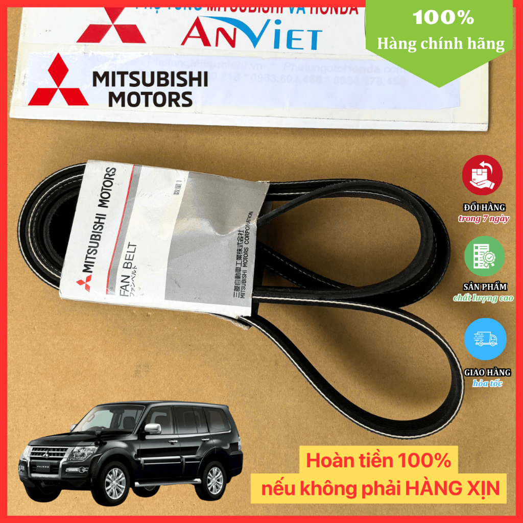 Dây Curoa tổng xe Mitsubishi Pajero V93 Hàng Chính Hãng 100%