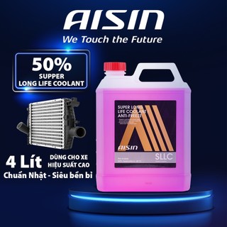 Nước Làm Mát Động Cơ Màu Hồng AISIN Super Long Life Coolant 50% 4 Lít SCPM50A4LPK