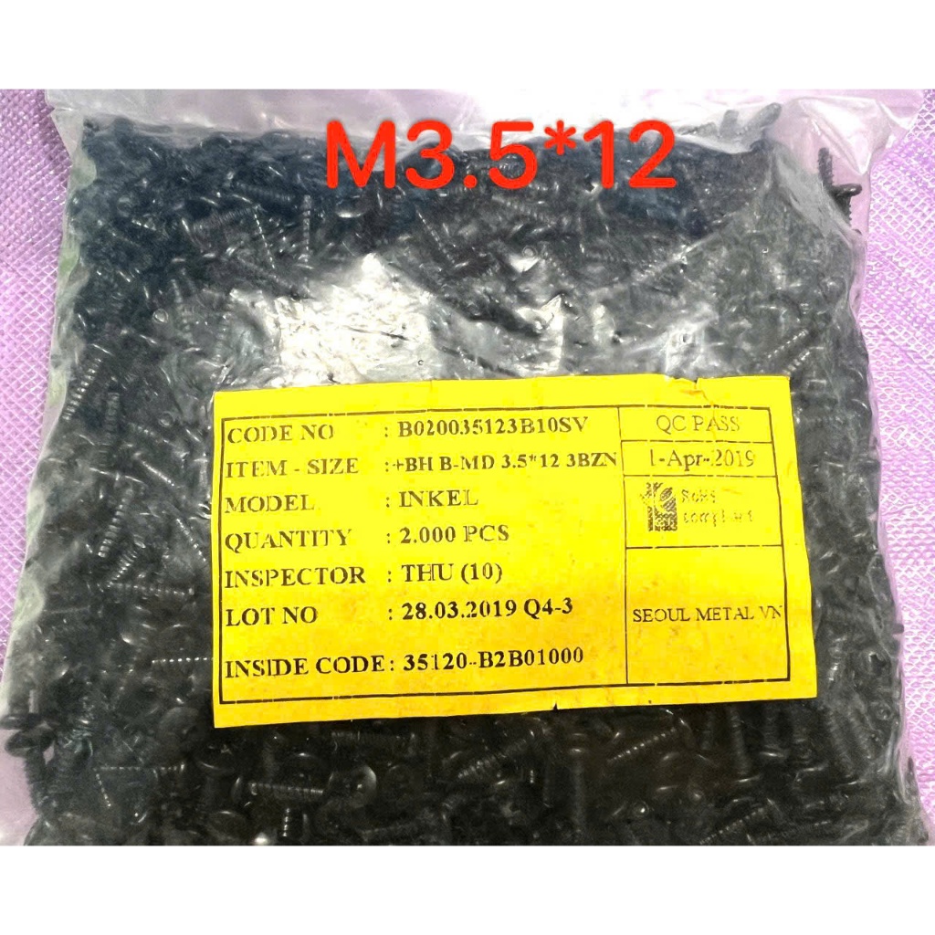 SET 50 ỐC VÍT BẮT AMPLI… M3.5 x 12