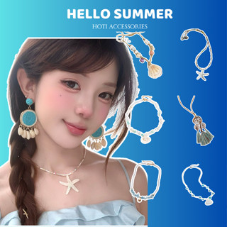 Dây Chuyền Nữ, Vòng Cổ Ngọc Trai Vỏ Sò Nhẹ Nhàng Phong Cách Tiểu Thư Phụ KiệnThời Trang Đi Biển - HOTI - DC002