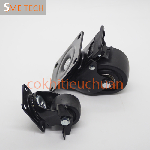 Bánh xe Xoay có khóa tải trọng trung bình 150KG-250KG D50 D75 (Kích thước D50-D75)