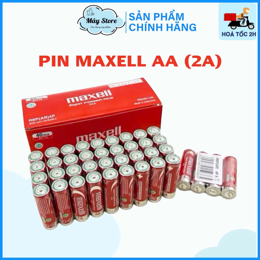 PIN MAXELL 2A (SIZE AA) MAXELL HÀNG CÔNG TY CHÍNH HÃNG