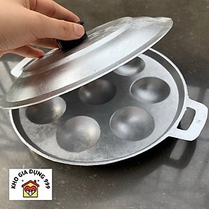 Khuôn làm bánh khọt, bánh căn 8 lỗ chống dính