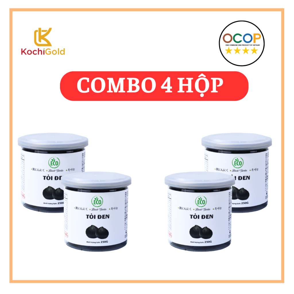 Tỏi Đen KOCHIGOLD ECO Cô Đơn [Bóc Vỏ 250g] Tốt Cho Sức Khỏe