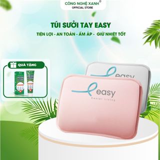 Túi sưởi tay, ấm bụng, chườm nóng EASY, Chất liệu nhung mềm mịn, sạc điện tự ngắt chống cháy nổ an toàn khi sử dụng