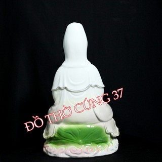 [ Cao 30 cm  ] TƯỢNG QUAN ÂM MEN SỨ