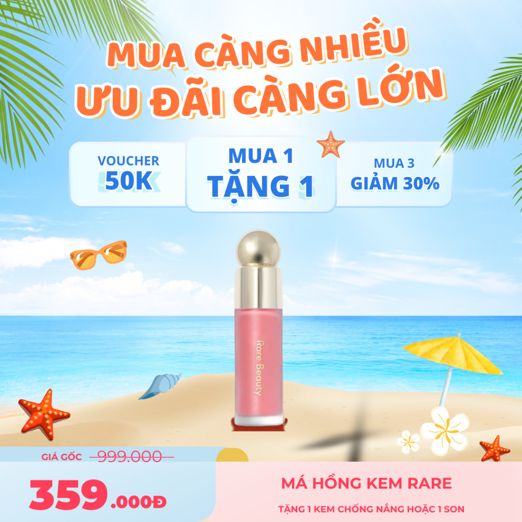 Má Hồng Rare Soft Pinch Liquid Blush Joy/ Happy/ Hope/ Virtue/ Grateful/ Encourage 3.2ml (Fullbox)