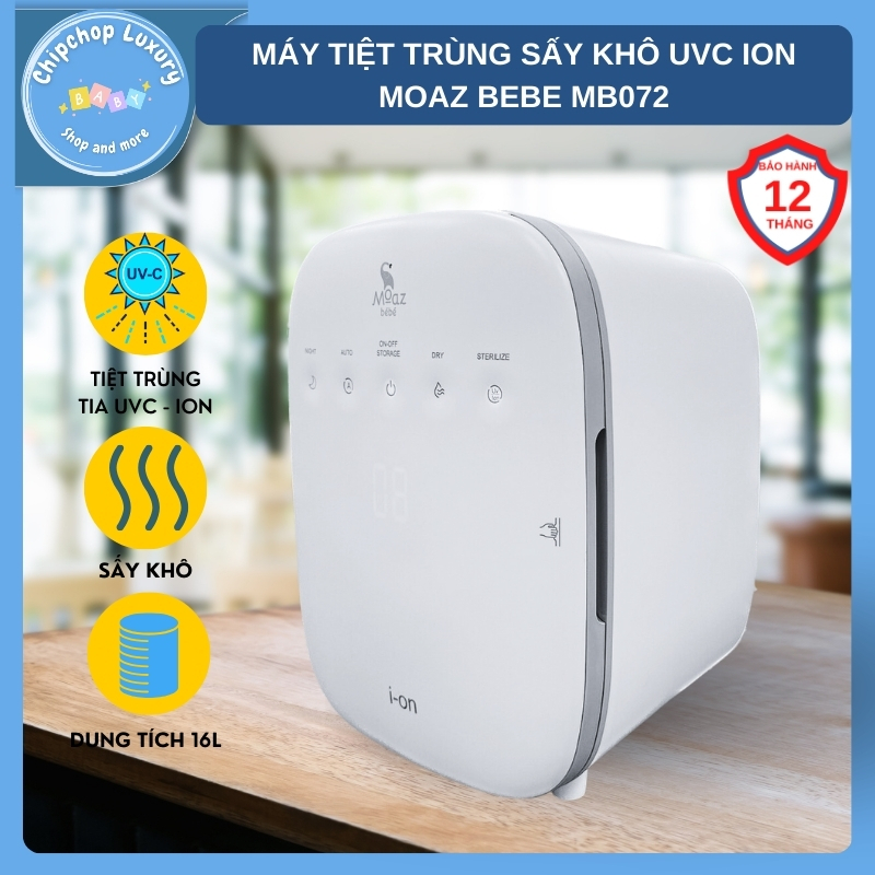  Máy tiệt trùng uvc ion moaz bébé moaz bebe mb072 bảo hành chính hãng 12 tháng chipchop luxury baby 