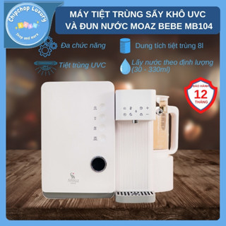 Máy tiệt trùng sấy khô uvc và đun nước thông minh moaz bébé mb104 bảo hành chính hãng 12 tháng