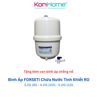  Bình Áp Máy Lọc Nước RO Bình Áp Tích Nước Tinh Khiết Chính Hãng Forseti... tặng van chống nổ - Bảo hành 12 tháng 