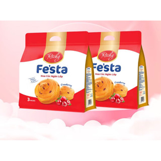 Combo 3 túi Bánh mì hoa cúc ngàn lớp Fe'sta việt quất (3bánh/túi)