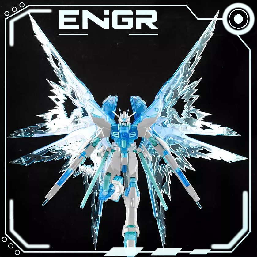 [CÓ SẴN] Mô hình lắp ráp Strike Freedom Icy blue 1/144 + Wing of Light - Mô hình nhựa, Mecha