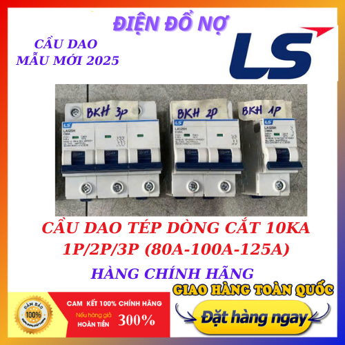 Cầu dao tự động 1P/2P/3P (80A-100A-125A) dòng cắt 10ka LS HÀNG CHÍNH HÃNG
