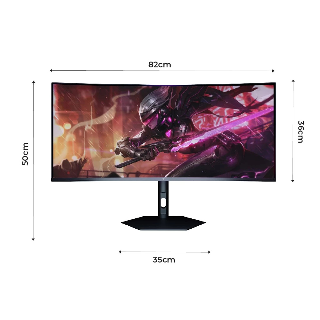 Màn Hình Cong 34 Inch WQHD 144Hz IPS Black AFD 344F – HDR400, 1ms, FreeSync, Bảo Hành 2 Năm | BigBuy360 - bigbuy360.vn