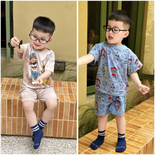 [freeship] Bộ chó cứu hộ bé trai mùa hè, bộ quần áo bé trai, hàng xuất dư cho bé kid.vnxk