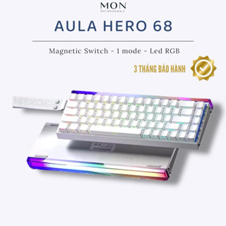   Sẵn Hàng  Bàn Phím cơ sử dụng dây Aula Hero68 HE 1 Mode | Rapid Trigger | Led RGBn 