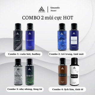  Body Mist Nam Almando  Combo 2 lọ Xịt Thơm Khử Mùi Toàn Thân Nước Hoa Chính Hãng 150ml   chai   