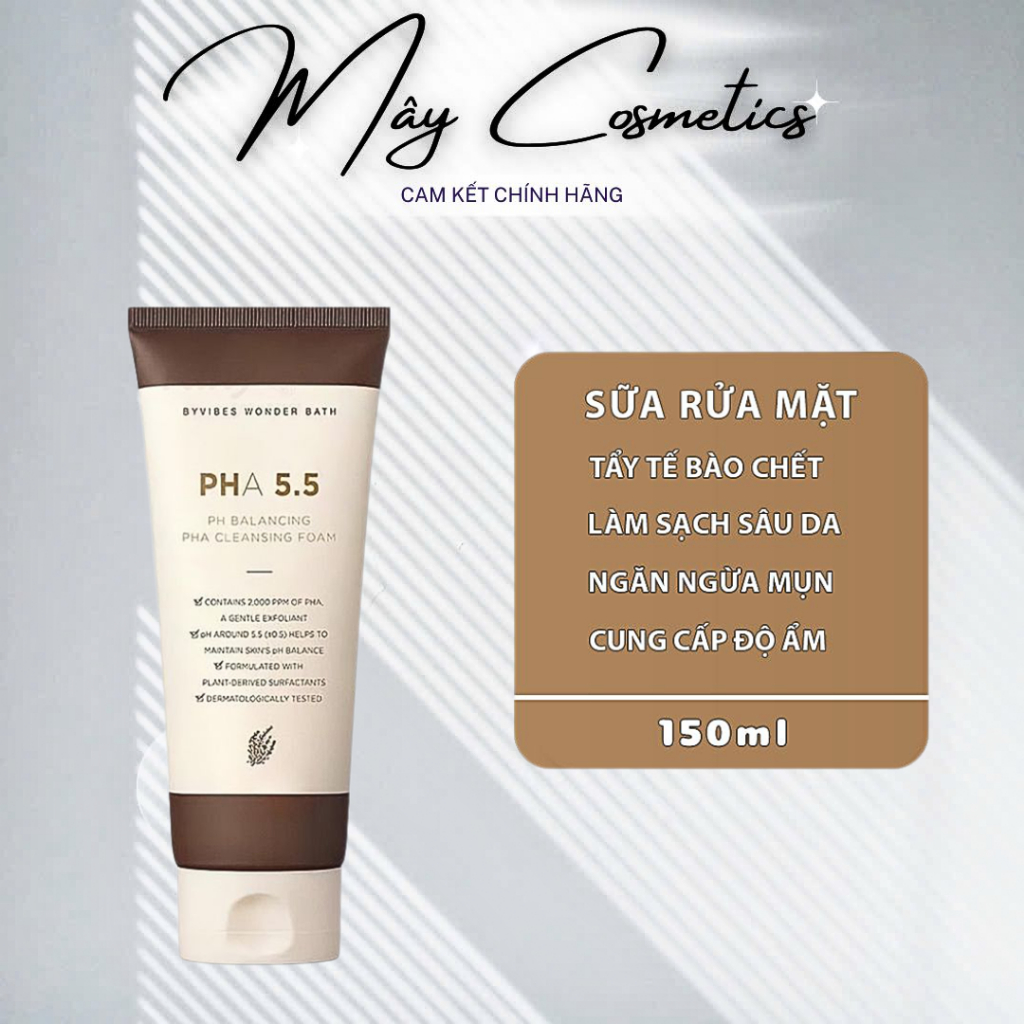 Sữa Rửa Mặt Byvibes Wonder Bath PHA 5.5 150ml