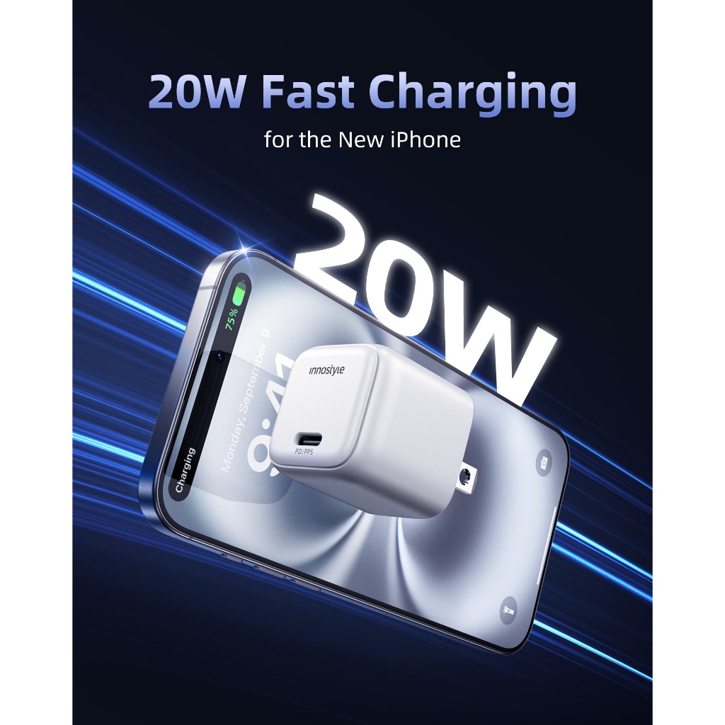 Củ sạc nhanh 20W siêu nhỏ Innostyle GoCharge Mini công nghệ mới, sạc an toàn, bảo hành 12 tháng | BigBuy360 - bigbuy360.vn