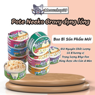 Pate NEEKA dành cho mèo - lon 85gr, Pate Neeka Gravy Thịt Gà và nước xốt thịt hầm
