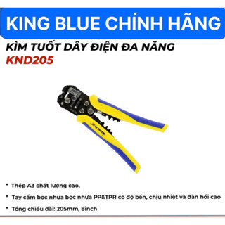 King Blue Chính Hãng : Kìm Đa Năng KND205 : Tuốt Dây Điện - Cắt Dây Điện - Bấm Cốt
