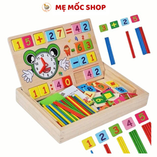 Domino Toán Học 100 Số Tặng Que Tính Bằng Gỗ, Đồ Chơi Thông Minh-Xếp Hình-Ghép hình-Ghép Số, Memocshop