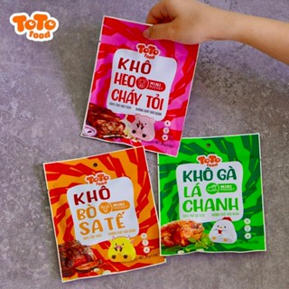 COMBO 30 GÓI - Khô Ăn Liền Tẩm Gia Vị Thơm Ngon - Khô Bò Sa Tế Khô Gà Lá Chanh Khô Heo Cháy Tỏi 20G