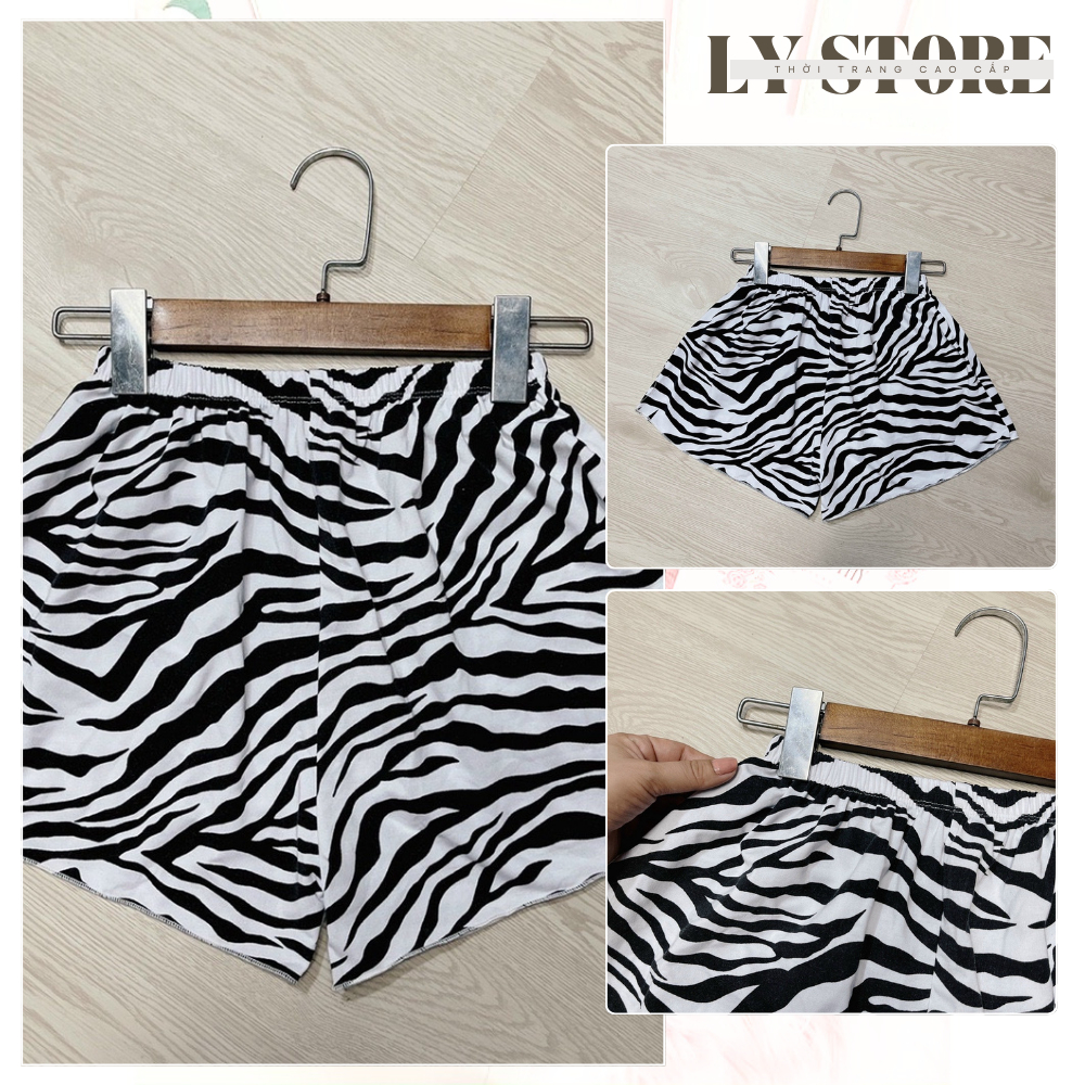 Quần đùi ngựa vằn chất thun co giản,LY STORE