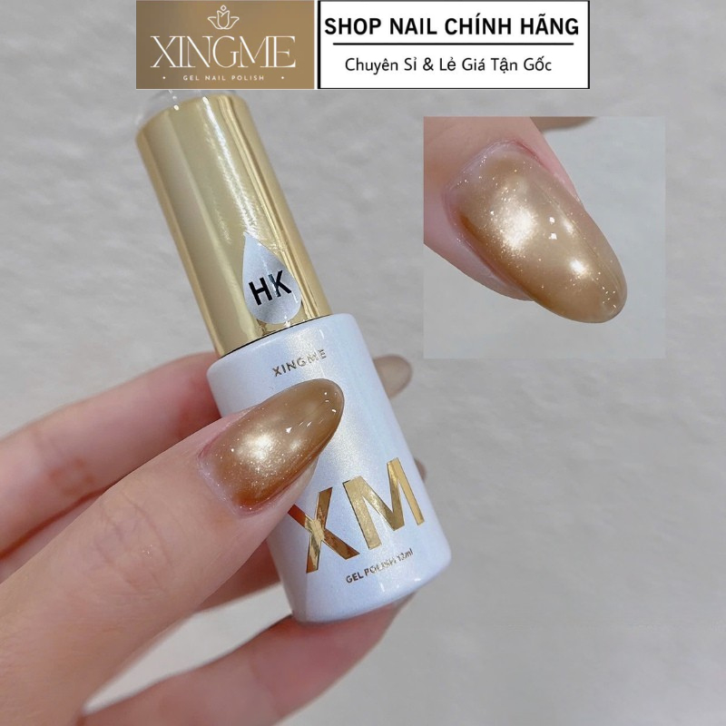 Sơn mắt mèo nâu ánh vàng hổ phách,nâu ánh vàng mắt mèo cực quang XINGME [XINGME NAIL]